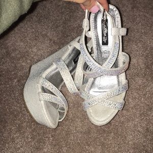 Rhinestone glitter wedges